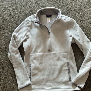 Patagonia Light Gray Ribbed Pullover